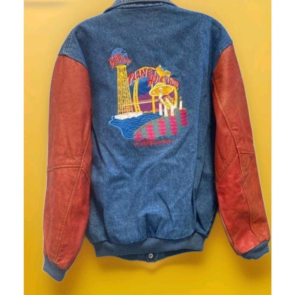 Planet Hollywood‎ Jacket Medium Walt Disney World Letterman VTG Very Nice Cr5
